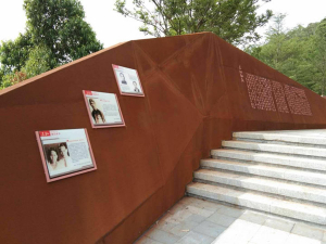 莘县耐候钢挡土墙